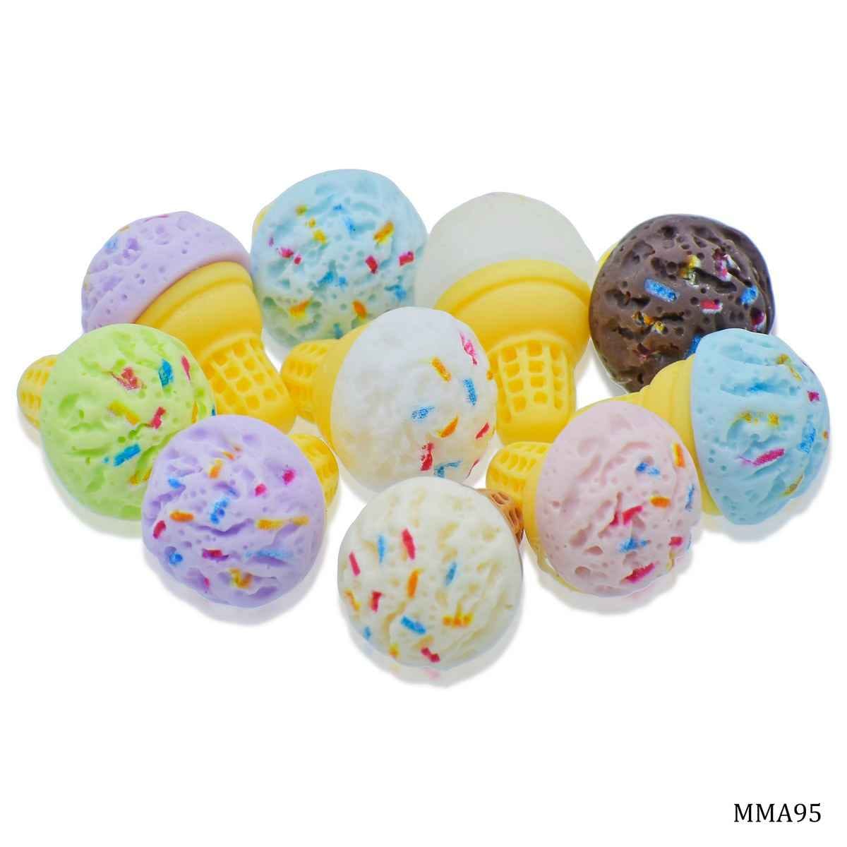 Miniature Model Ice-cream Cone Set of 10 Pics MMA95