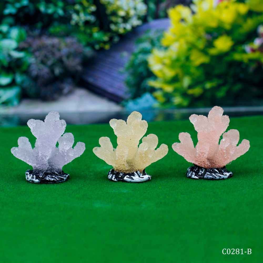 Miniature Model Luminous Coral Ornaments Pack of 3 Pcs C0281-B