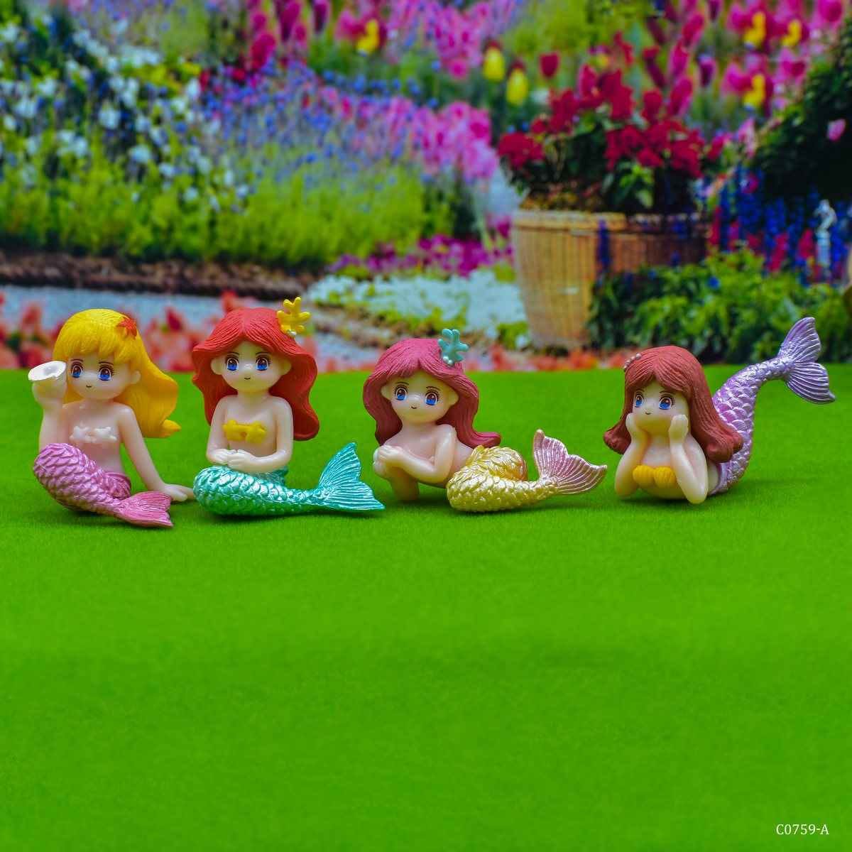 Miniature Model Mermaid Pack of 4 Pcs Set (C0759-3/4/5/6) C0759-A