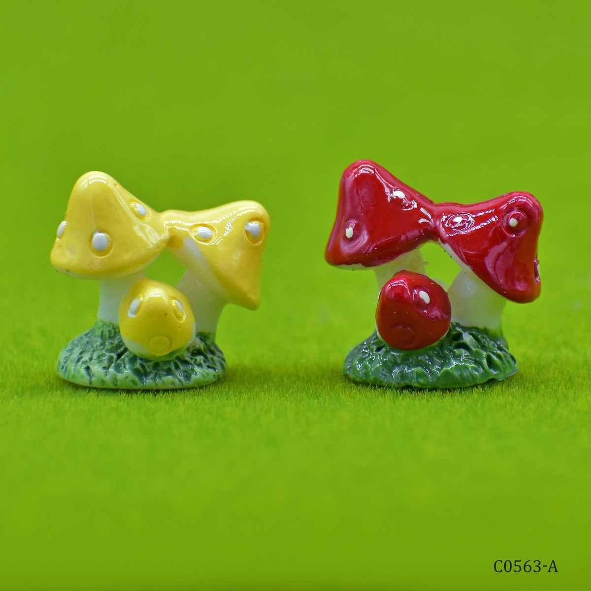 Miniature Model Mushroom 3 Plant Pack of 2 Pcs (C0563-1/2) C0563-A