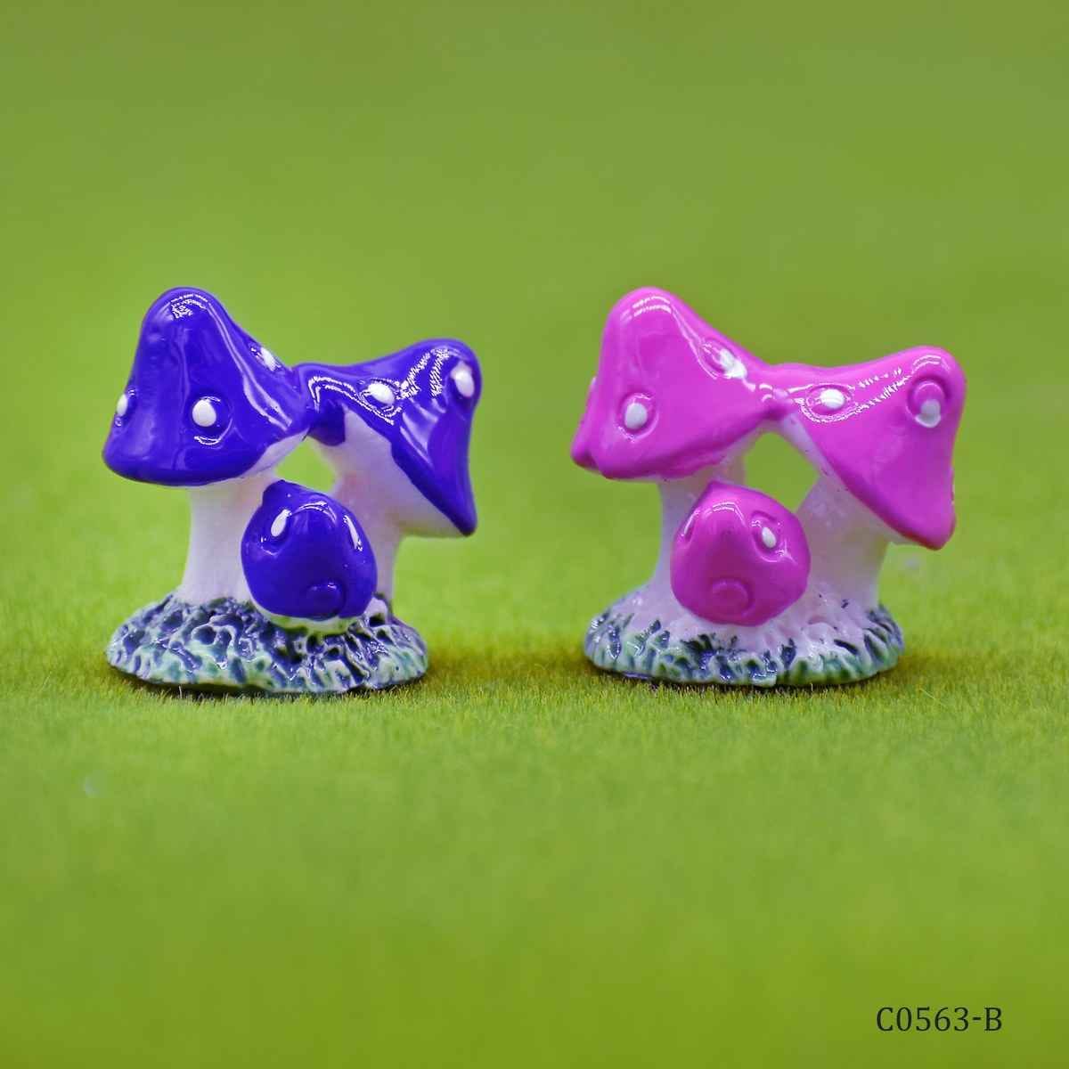 Miniature Model Mushroom 3 Plant Pack of 2 Pcs (C0563-3/4) C0563-B