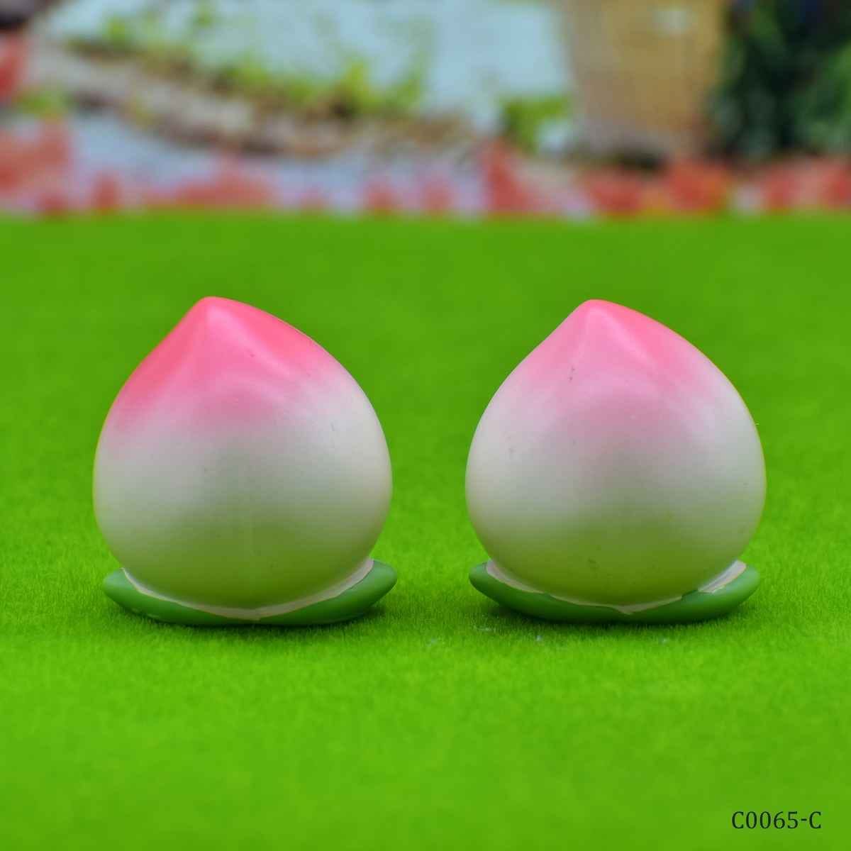Miniature Model Peach Fruit Pack of 2 Pcs (C0065-6) C0065-C