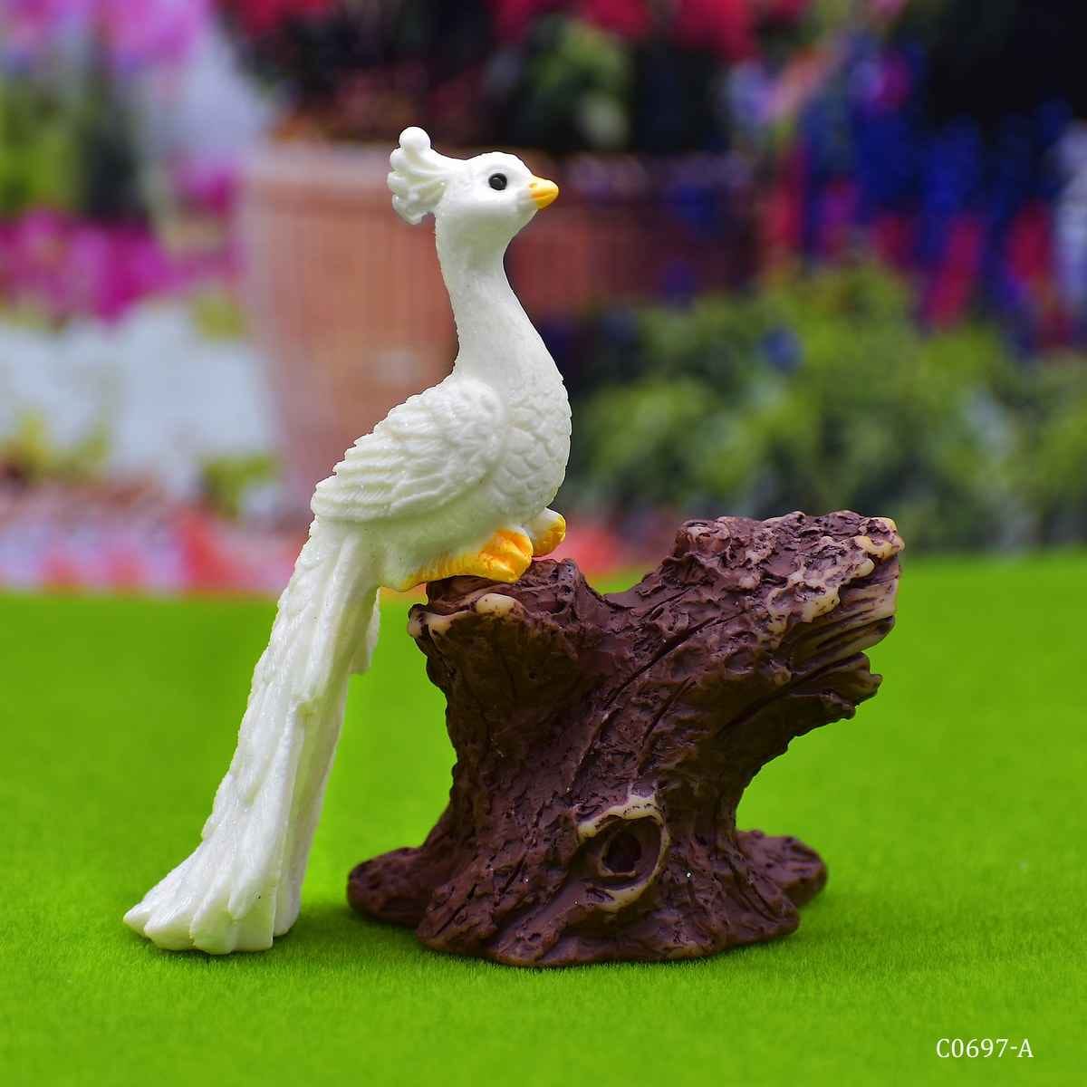 Miniature Model Peacock With Tree Pack of 1 Pcs (C0697-13/14/16) C0697-A
