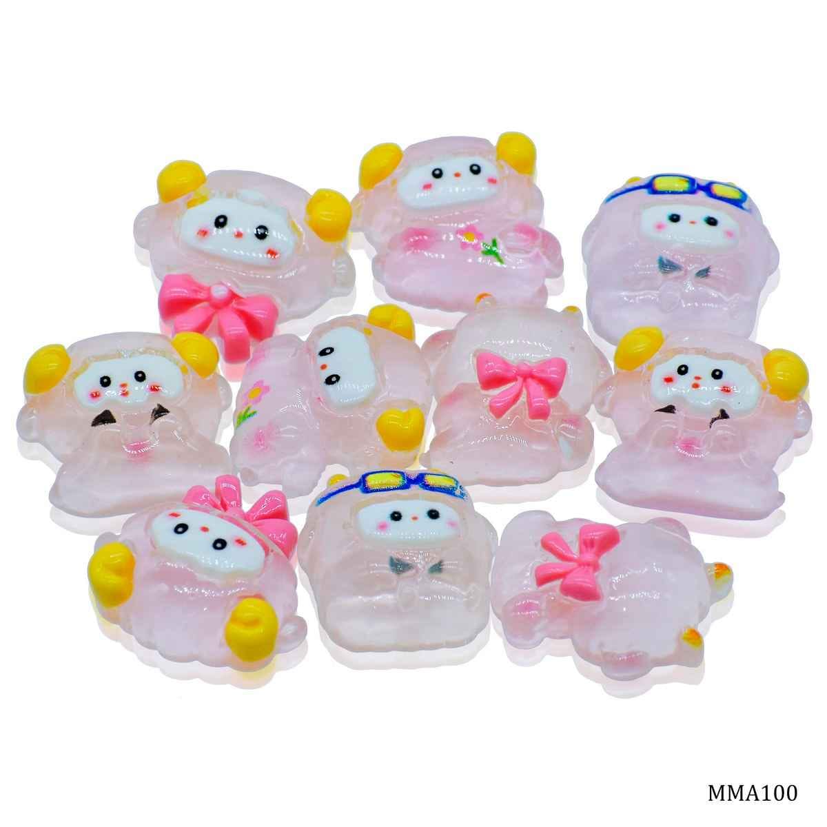 Miniature Model Pink Sheep Set of 10 Pcs MMA100