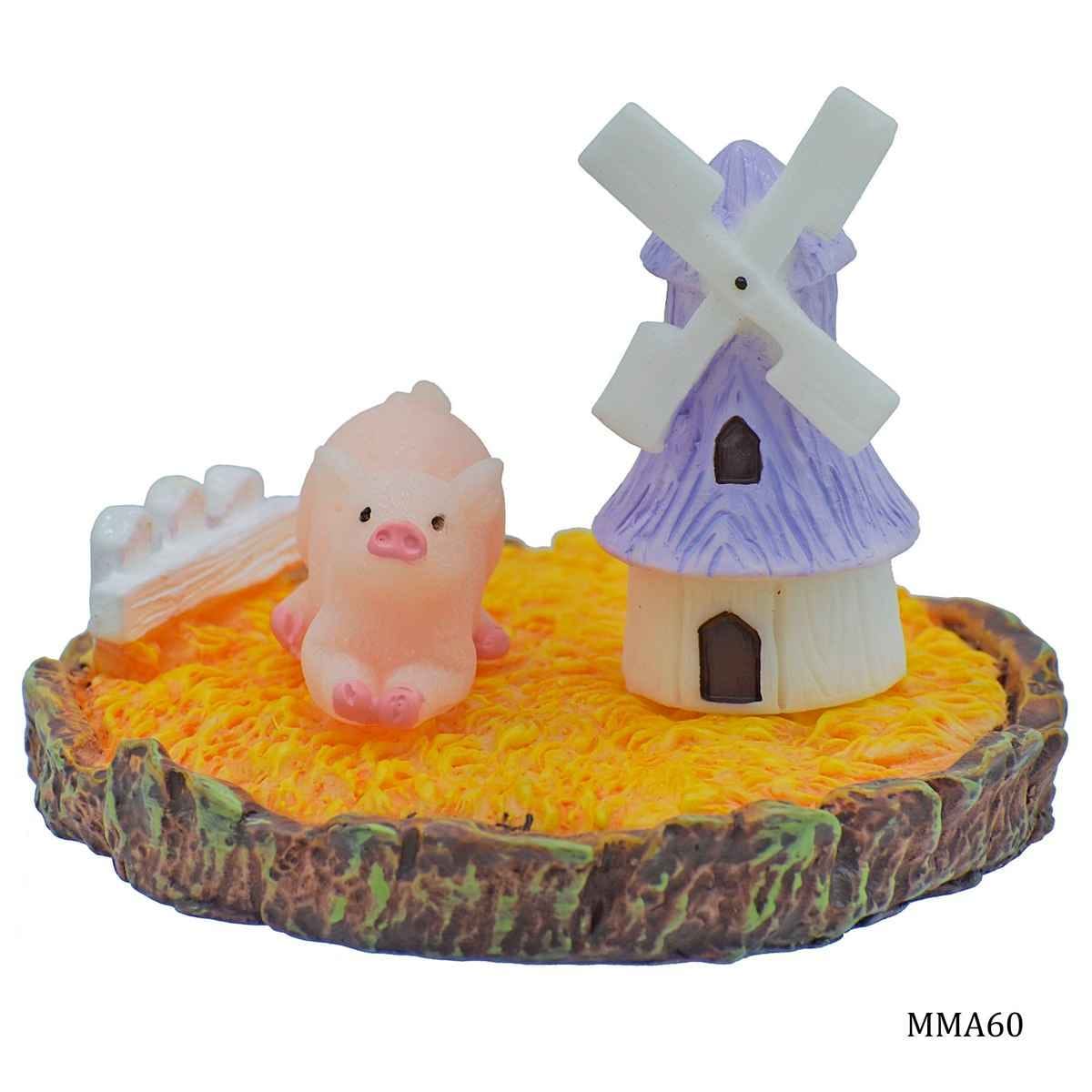 Miniature Model Set of 3 Pcs, Size: 6.5x6.5x1 cm (C1015-3) MMA60