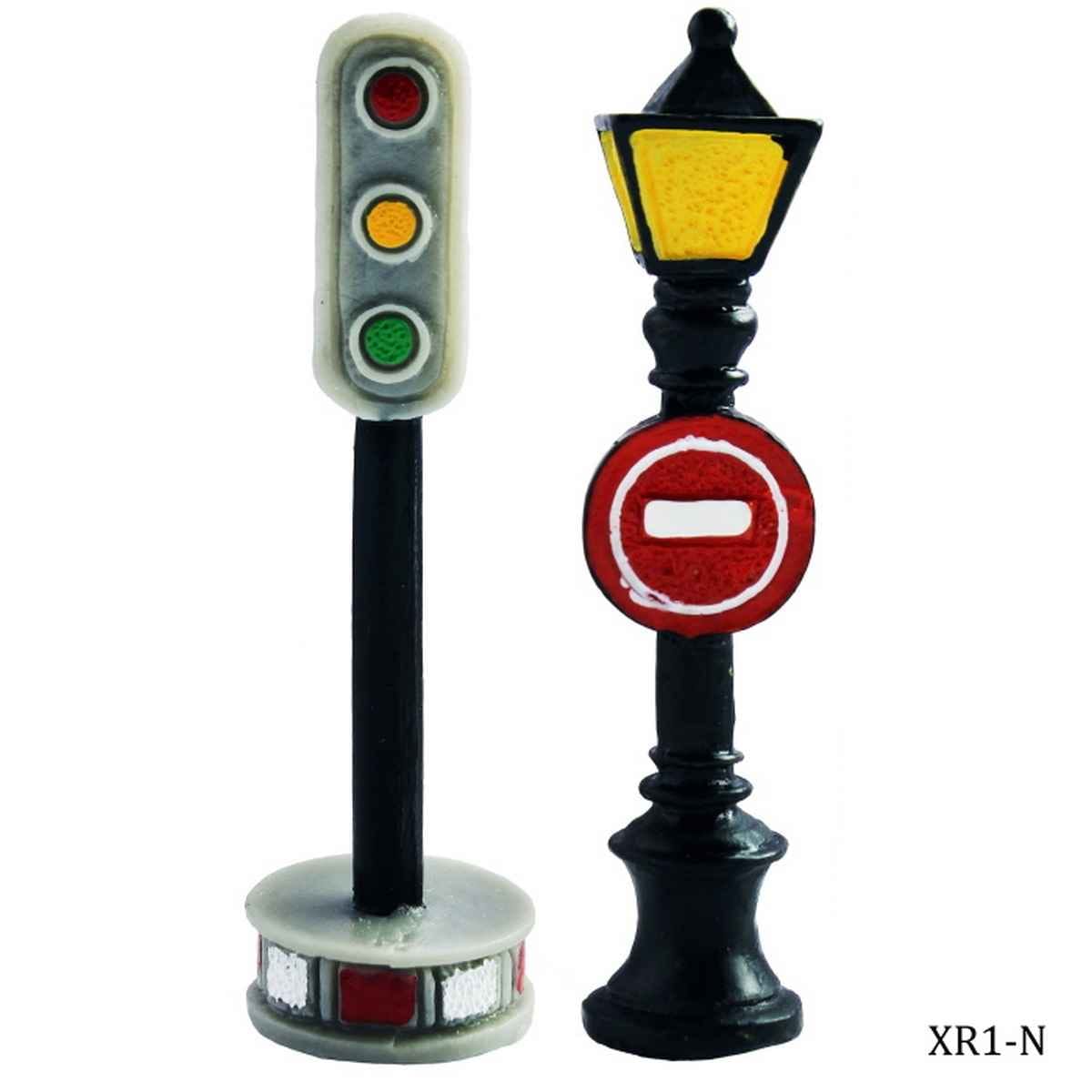 Miniature Model Signal With Board Pack of 2 Pcs, Size: 1.5x6x0.5 Cm (C0188-7/9) XR1-N