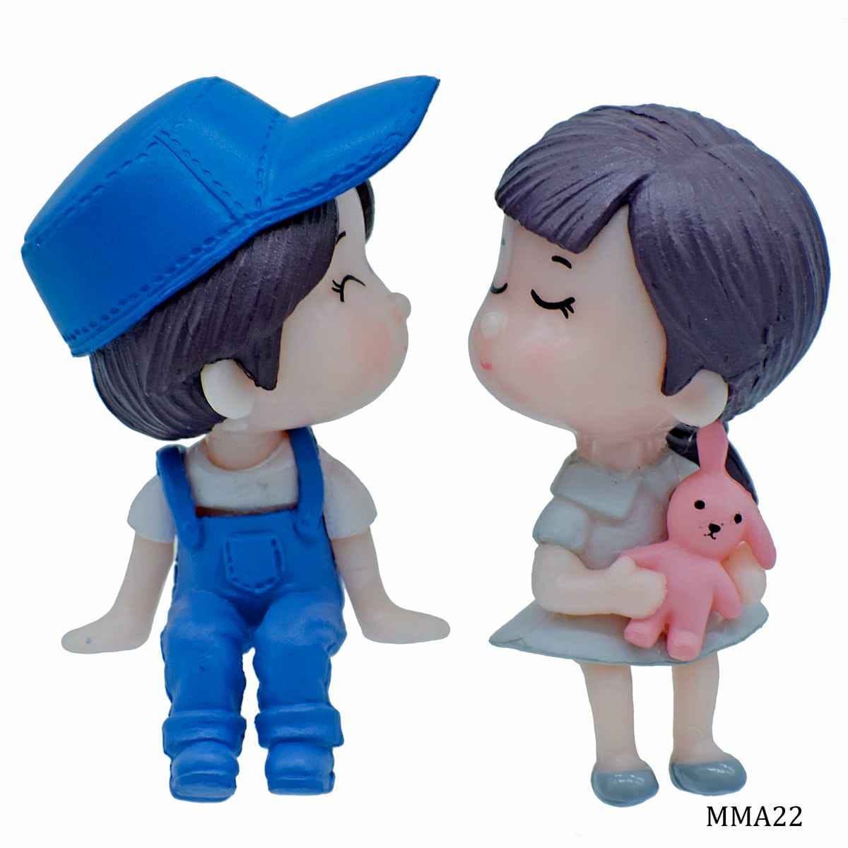 Miniature Couple Model Sitting Pack fo 1 pcs, Size: 4x2x5 cm (C0536-1/2) MMA22