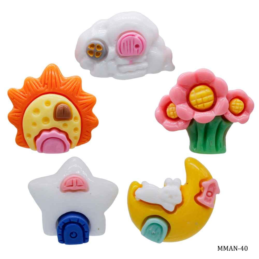 Miniature Model Sky Planet Pack of 5Pcs Mix Colour MMAN-40