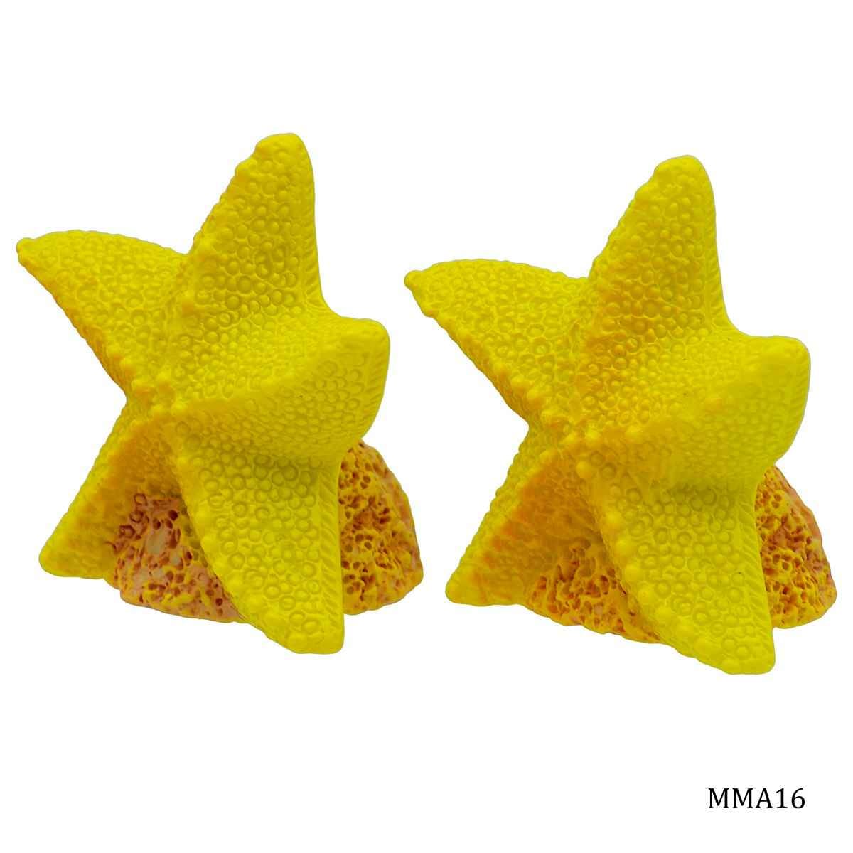 Miniature Model Star Fish Pack of 2 Pcs, Size: 3.5x3.5x3.5 cm (C0048-5) MMA16