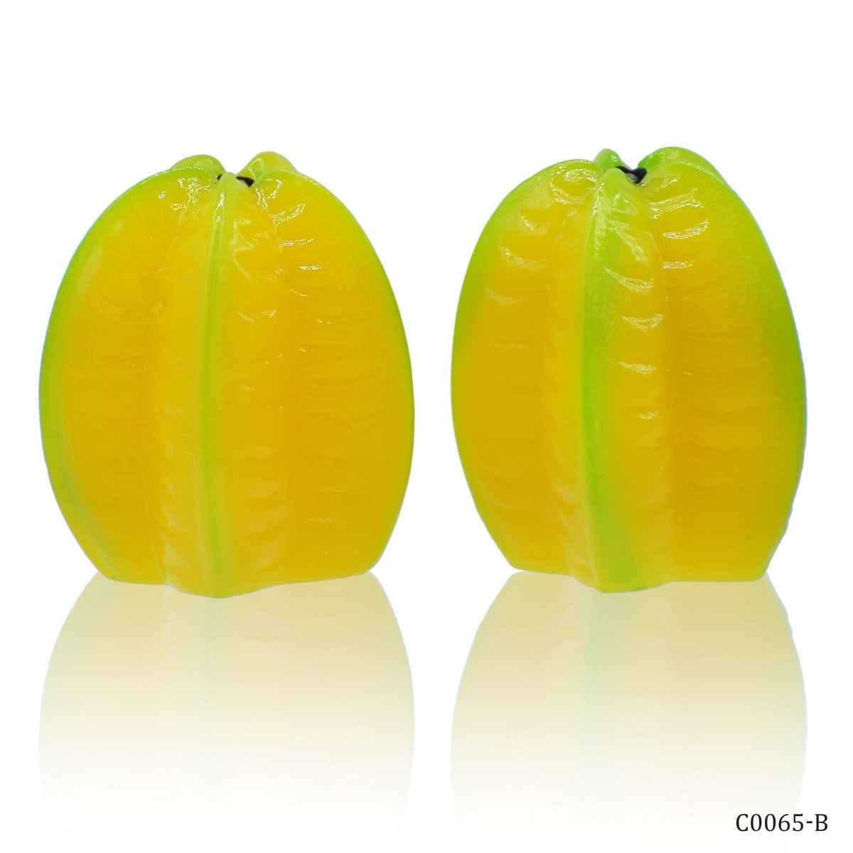 Miniature Model Star Fruit Pack fo 2 Pcs, Size: 1.5x6x0.5 Cm (C0065-3) C0065-B