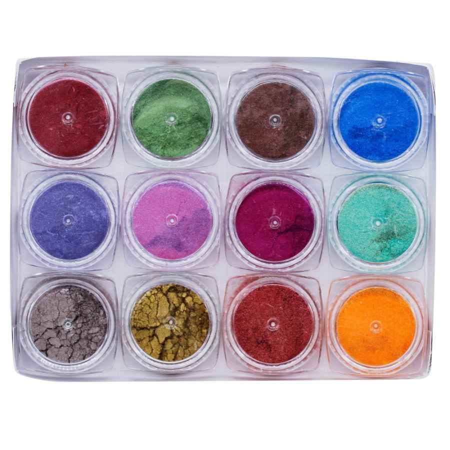 Mica Powder Set Of Multi Colour 12 (12Gms) JMMP12P-5