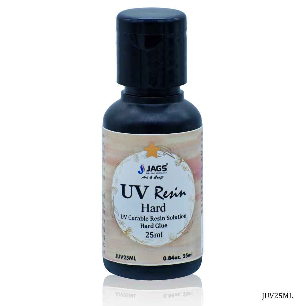 Jags Crystal Clear UV Resin Hard Transparent Glue 25 ml JUV25ML
