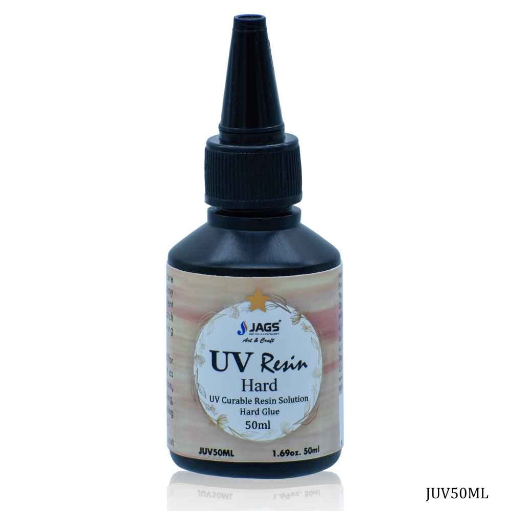 Jags Crystal Clear UV Resin Hard Transparent Glue 50 ml JUV50ML