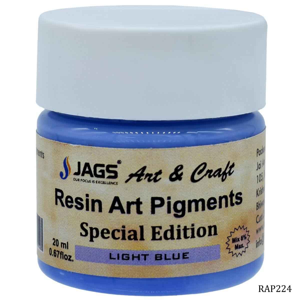 JAGS Light Blue Opaque Pigment For Resin Art 20 ml RAP224