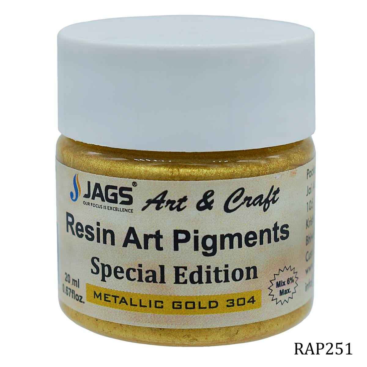 JAGS Metallic Gold Opaque Pigment For Resin Art 20 ml RAP251