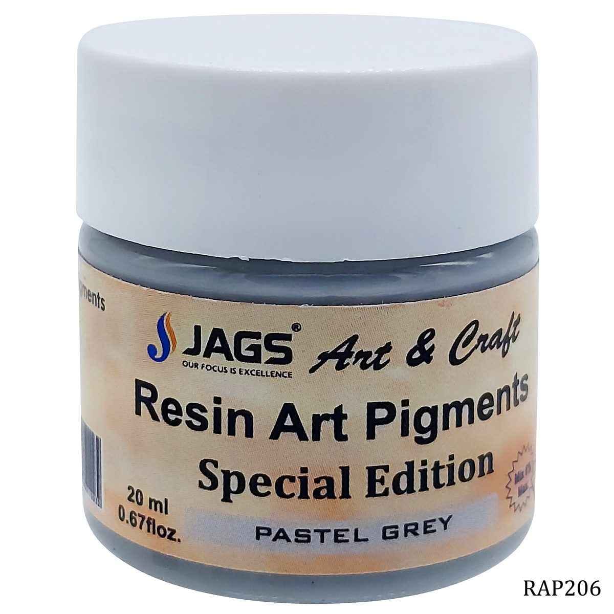 JAGS Pastel Grey Opaque Pigment For Resin Art 20 ml RAP206