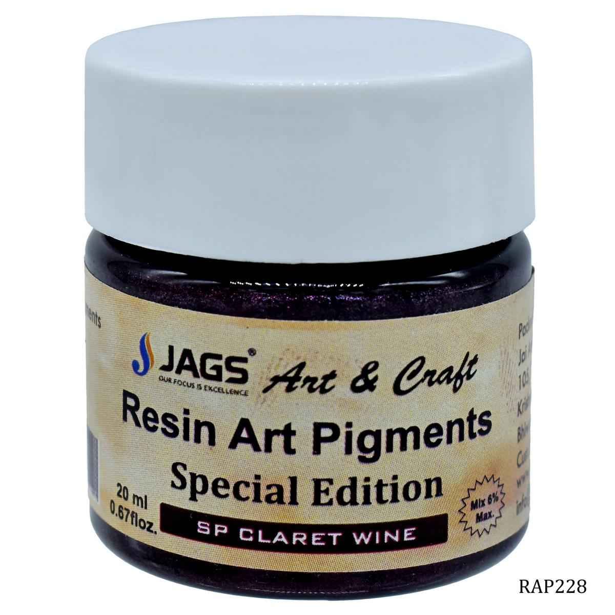 JAGS SP Claret Wine Opaque Pigment For Resin Art 20 ml RAP228