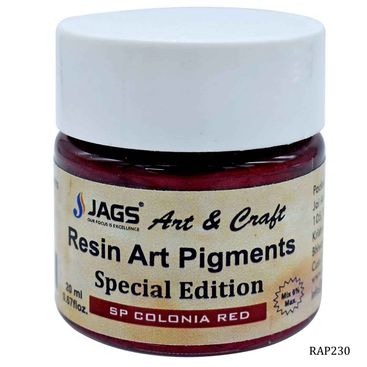 JAGS SP Colonia Red Opaque Pigment For Resin Art 20 ml RAP230