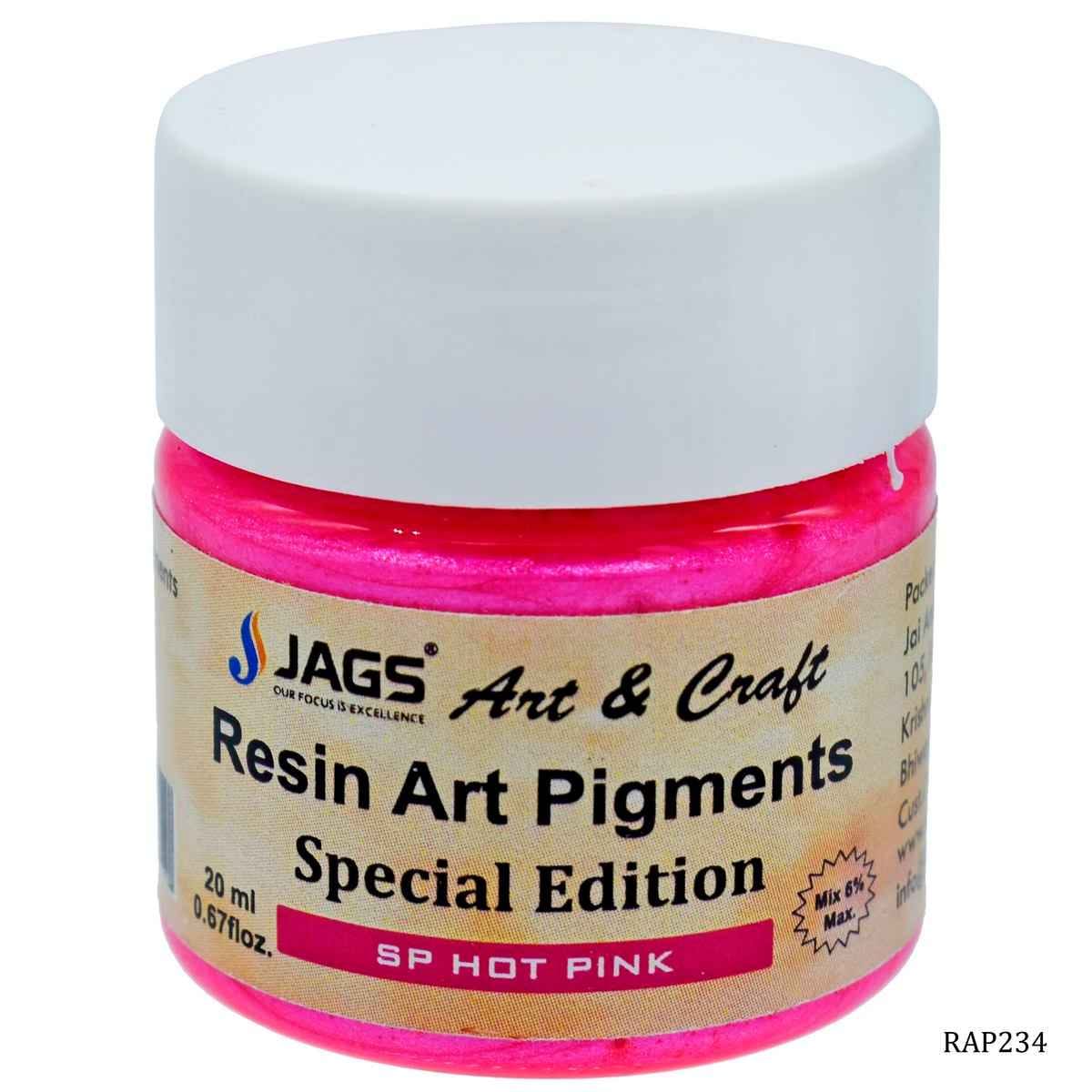JAGS SP Hot Pink Opaque Pigment For Resin Art 20 ml RAP234