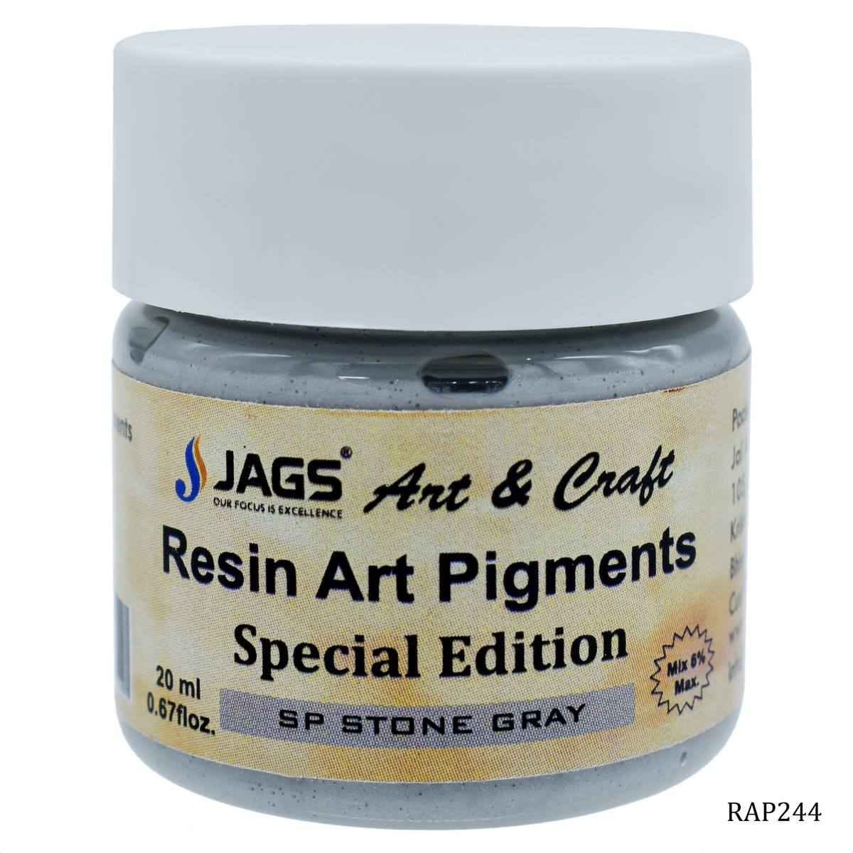 JAGS SP Stone Gray Opaque Pigment For Resin Art 20 ml RAP244