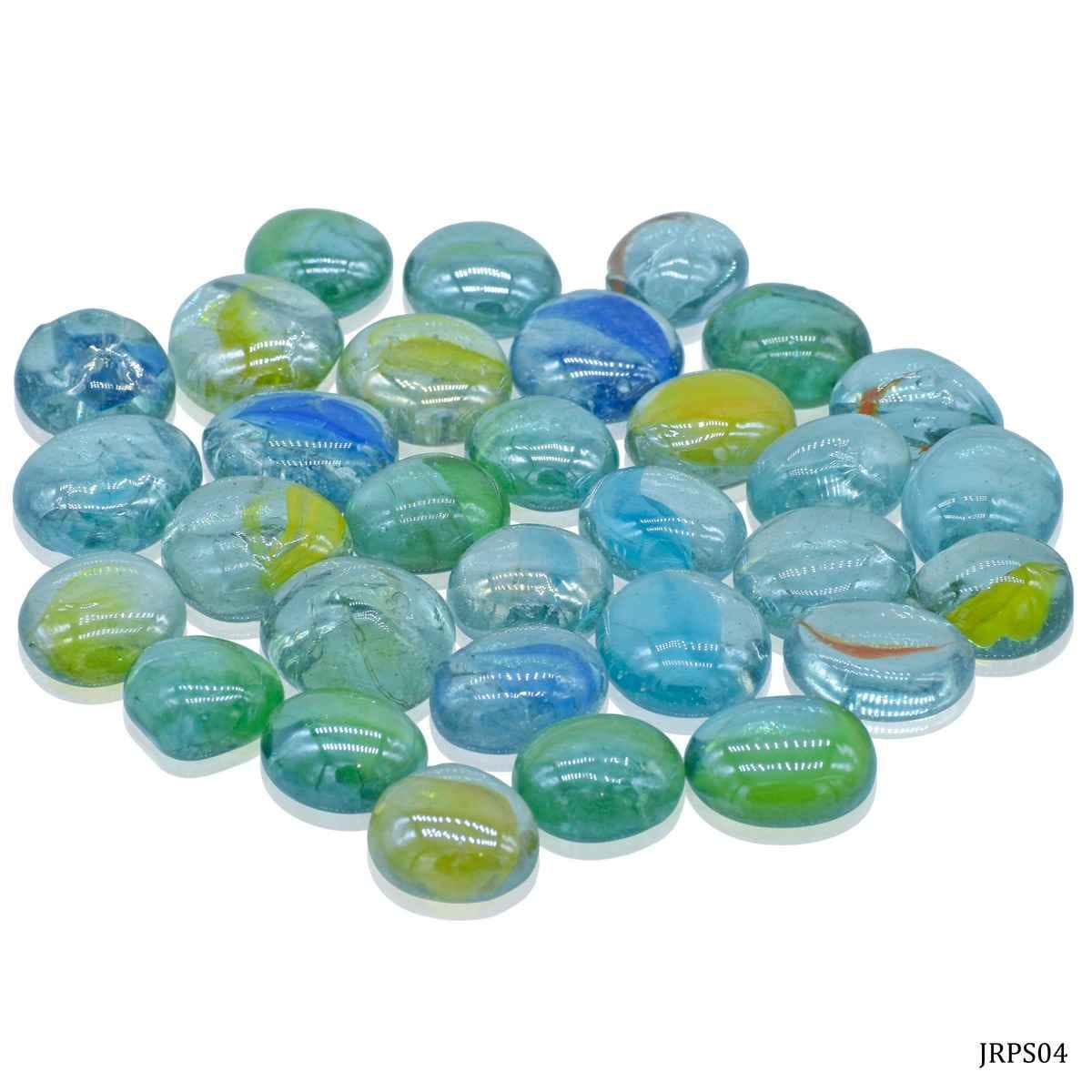 Crystal Glass Decorative Pebbles 250 Grams Multi-Colour Size 20MM JRPS04