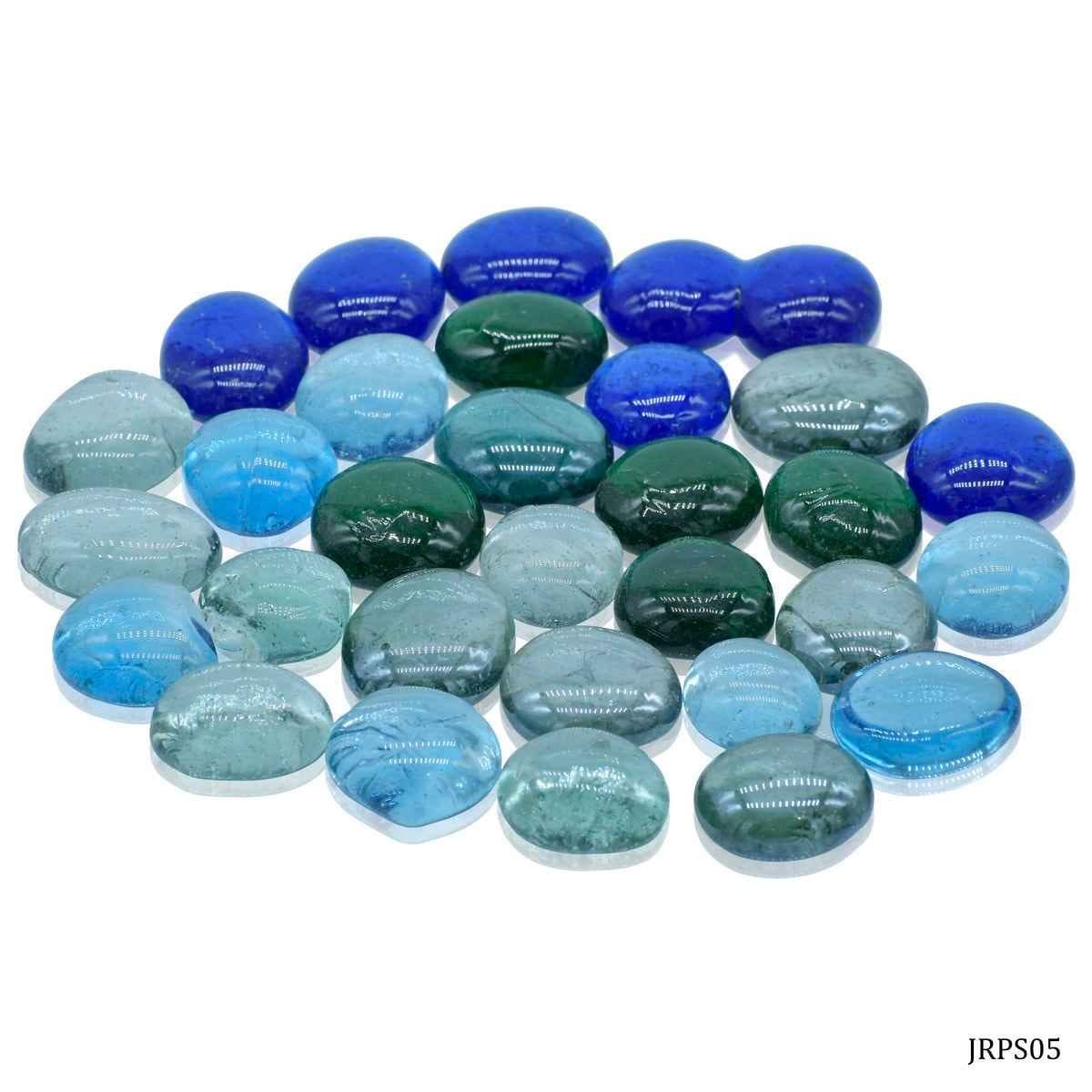 Crystal Glass Decorative Pebbles 250 Grams Multi-Colour Size 20MM JRPS05