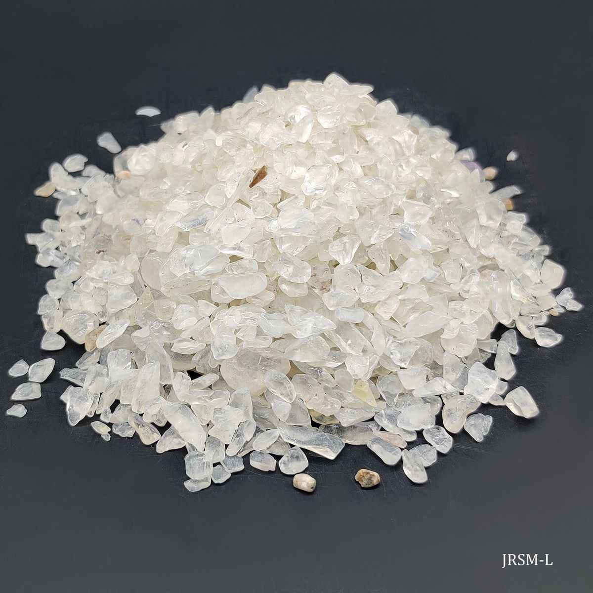 Misri White Decorative Pebble Stone Crystals 250 Grams Size 5-10 mm For Resin Art And Crafts JRSM-L