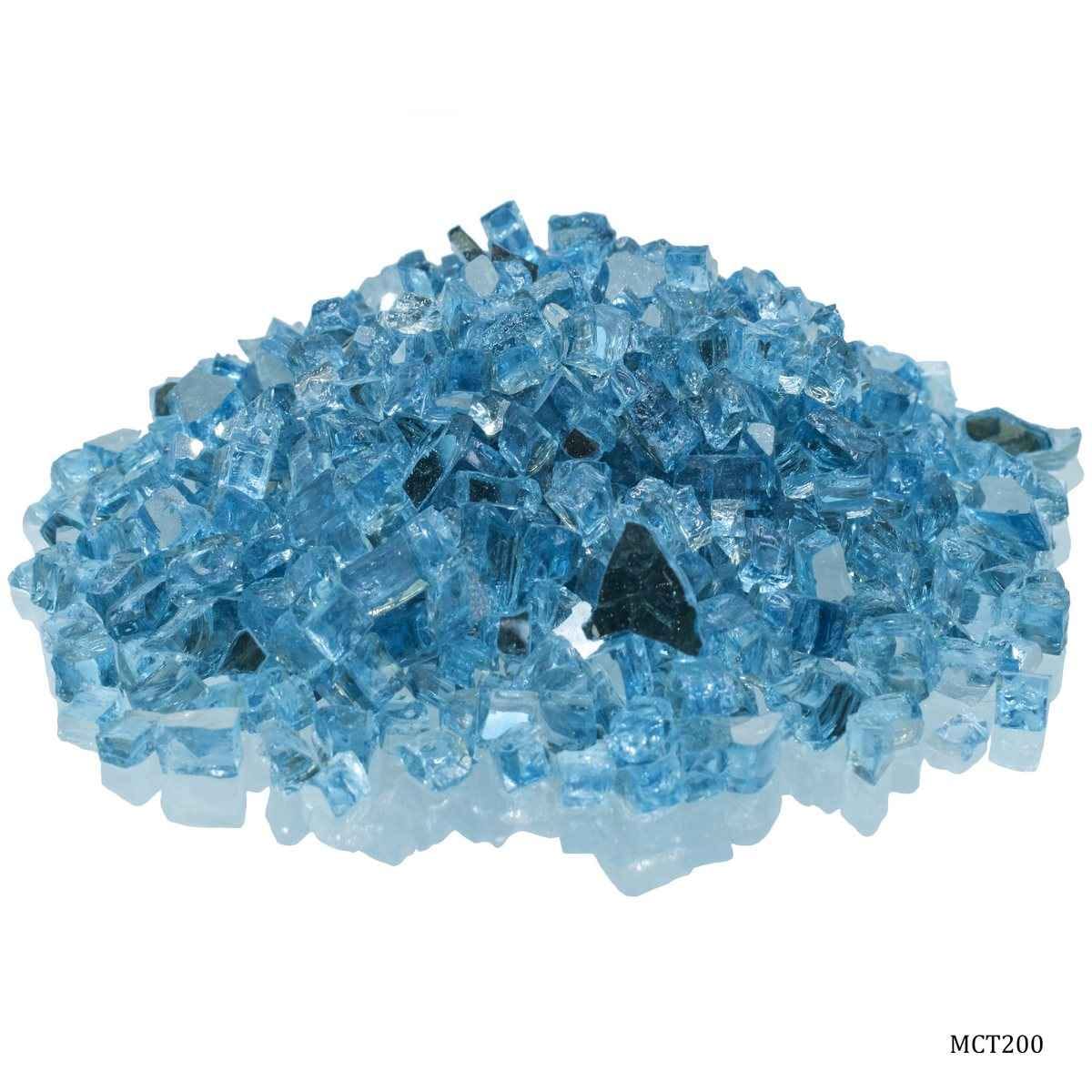 Teal Mirror Crushed Glass for Resin Art 200 Grams MCT200
