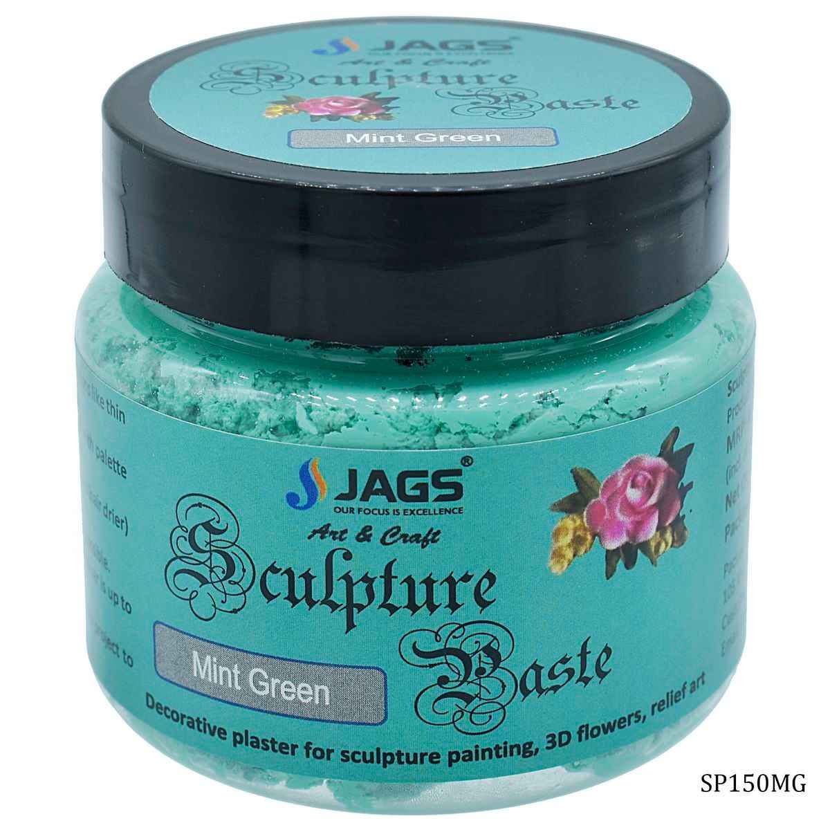 Mint Green Sculpture Paste 150 Grams Decorative Plaster For 3D Design SP150MG