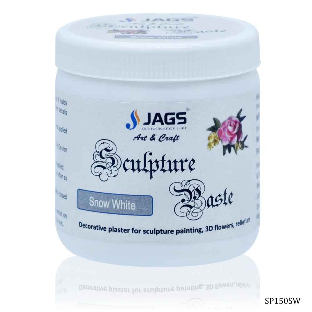 Snow White Sculpture Paste 150 Grams Decorative Plaster For 3D Design SP150SW