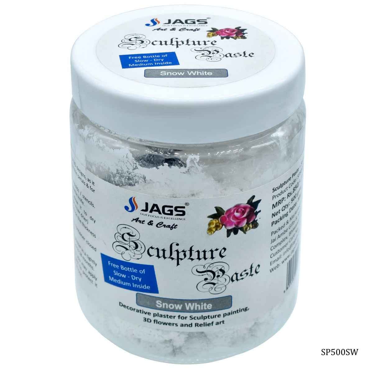Snow White Sculpture Paste 500 Grams Decorative Plaster For 3D Design SP500SW