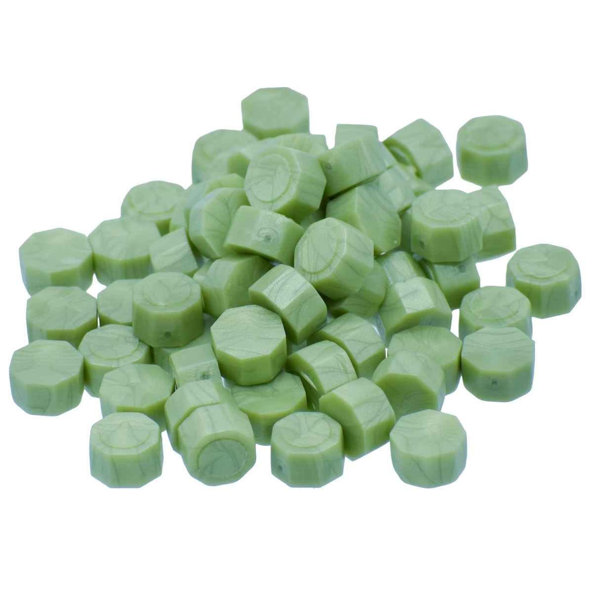 Crafts Lime Green Wax Seal Beads 20 Grams (Pack of 70-75) CWB301