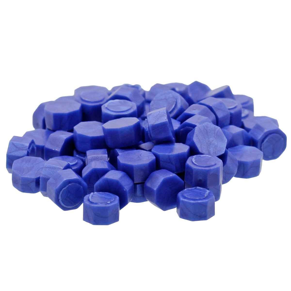 Crafts Royal Blue Wax Seal Beads 20 Grams (Pack of 70-75) CWB304