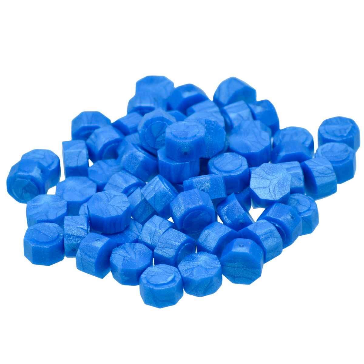 Crafts Sky Blue Wax Seal Beads 20 Grams (Pack of 70-75) CWB303