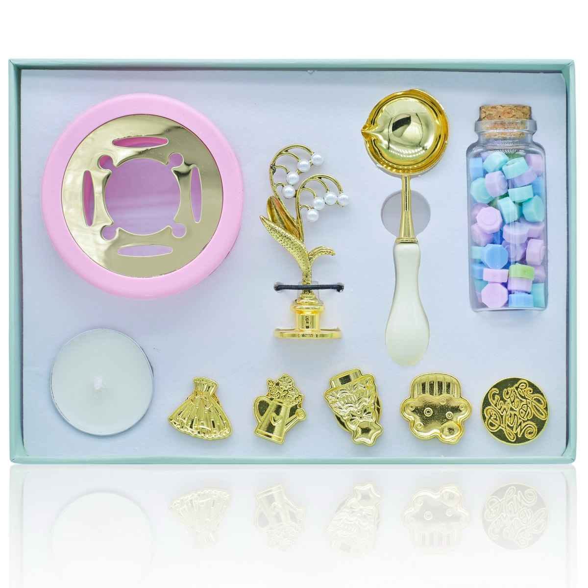 Wax Seal Stamp Kit Set Of 10 Pics 1L-1