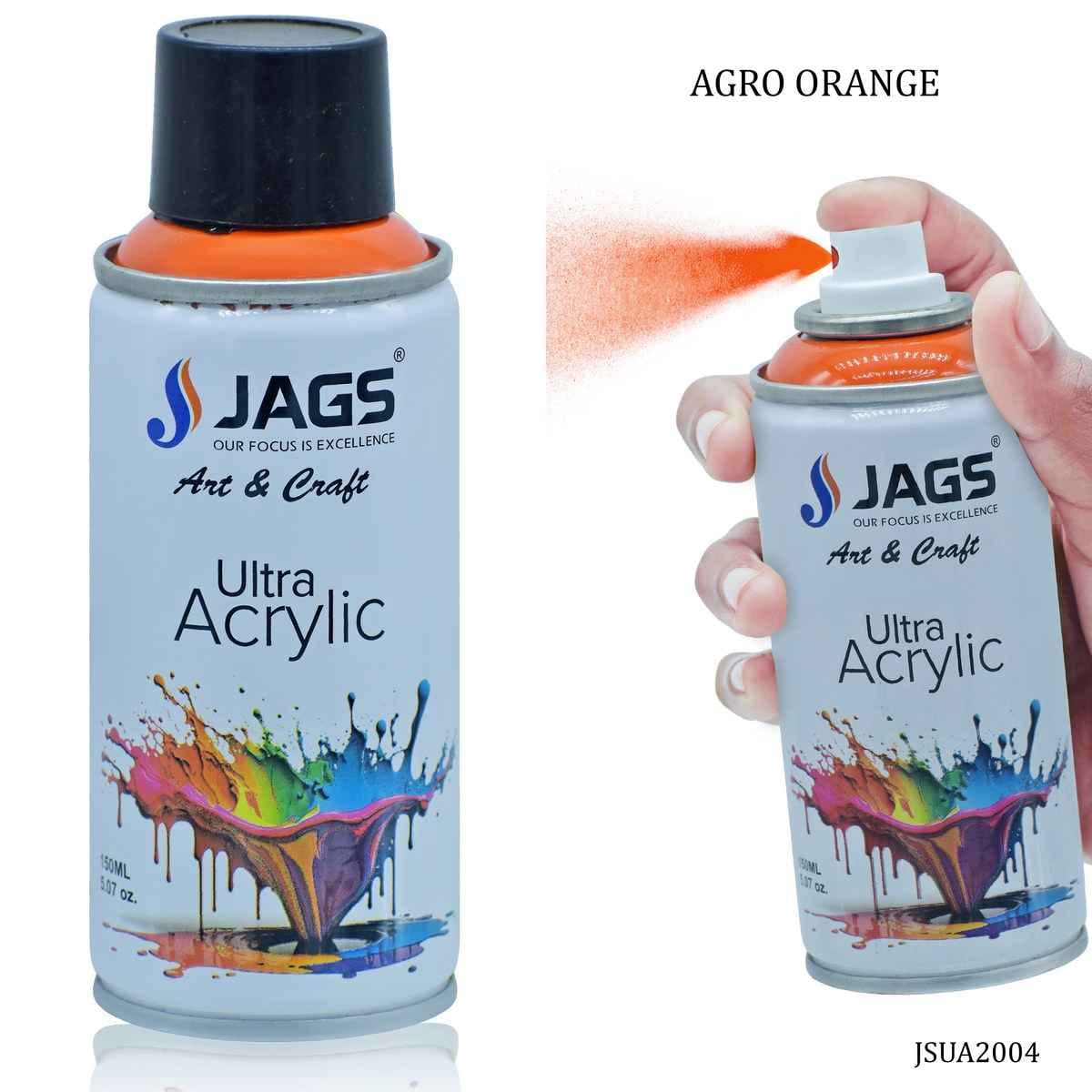 Jags Agro Orange Paint Spray Ultra Acrylic 150ml JSUA2004