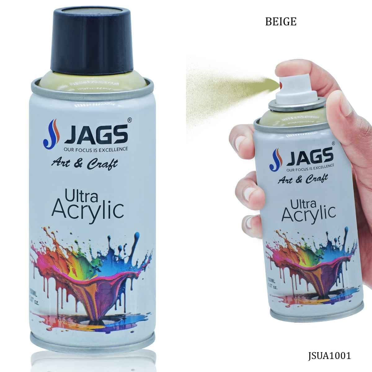 Jags Beige Paint Spray Ultra Acrylic 150ml JSUA1001