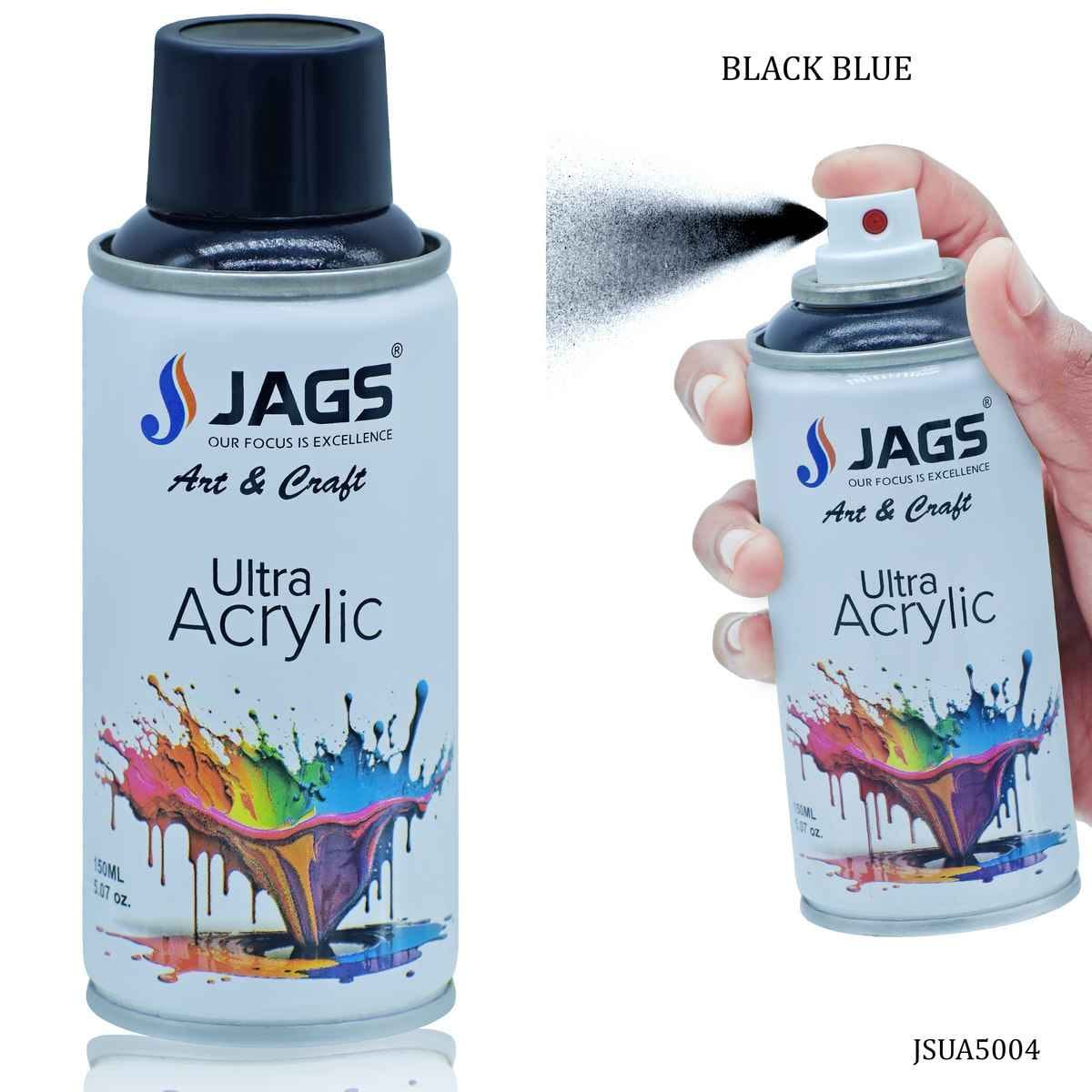 Jags Black Blue Paint Spray Ultra Acrylic 150ml JSUA5004