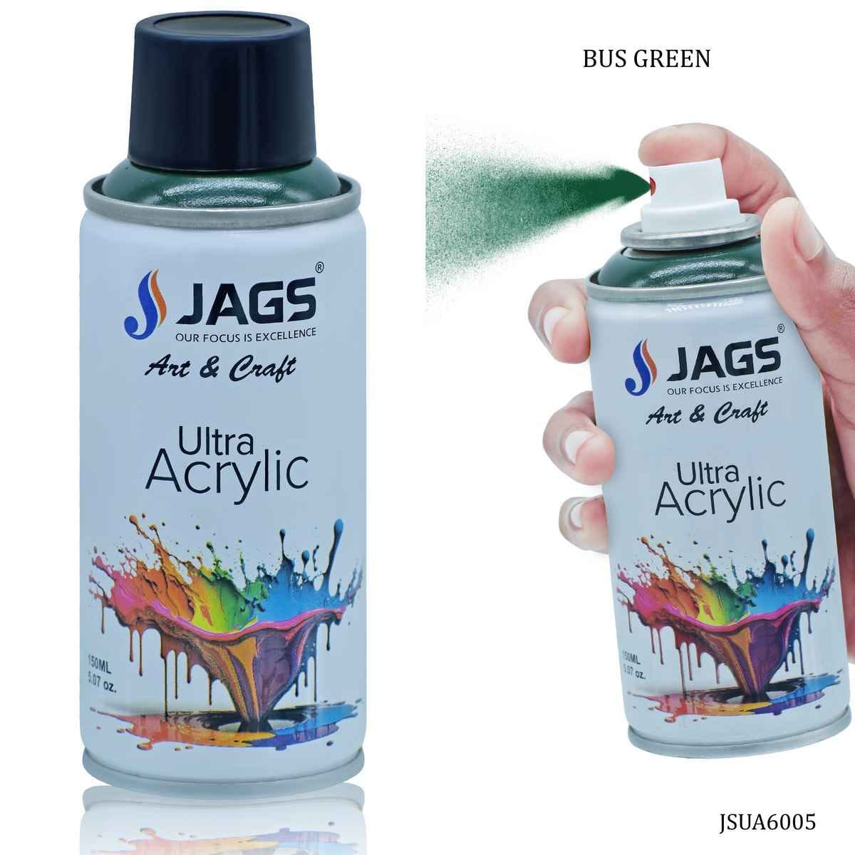 Jags Bus Green Paint Spray Ultra Acrylic 150ml JSUA6005