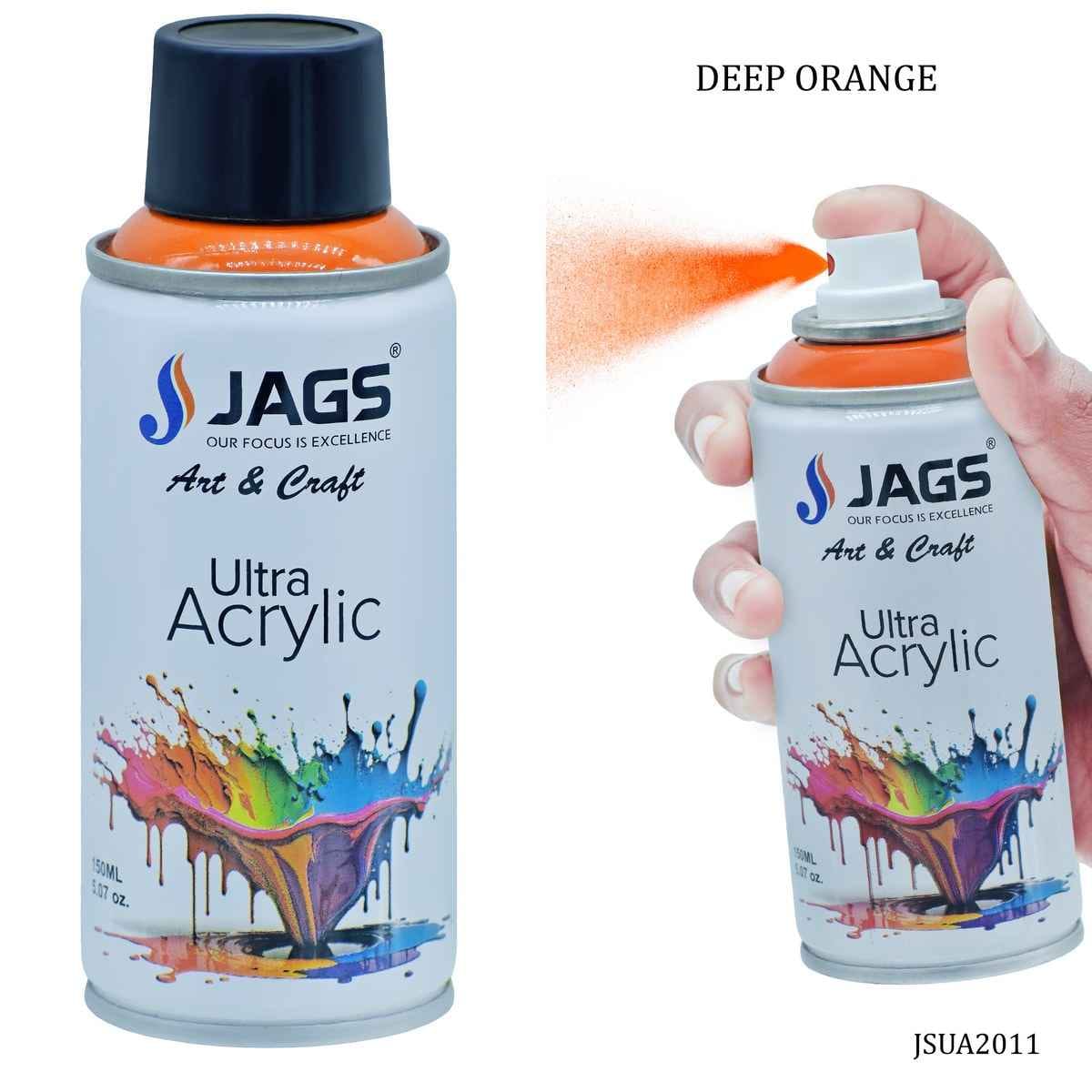 Jags Deep Orange Paint Spray Ultra Acrylic 150ml JSUA2011