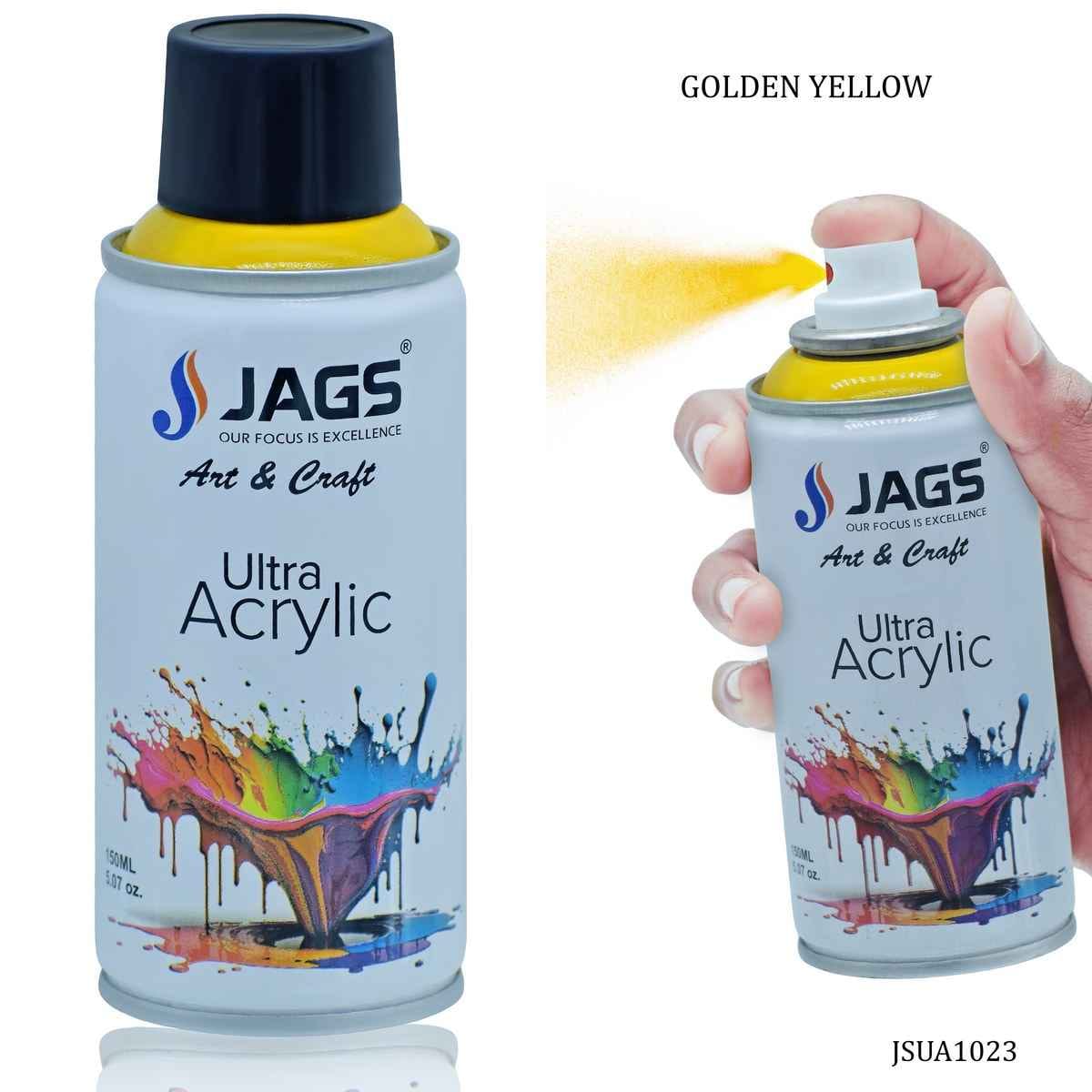 Jags Golden Yellow Paint Spray Ultra Acrylic 150ml JSUA1023