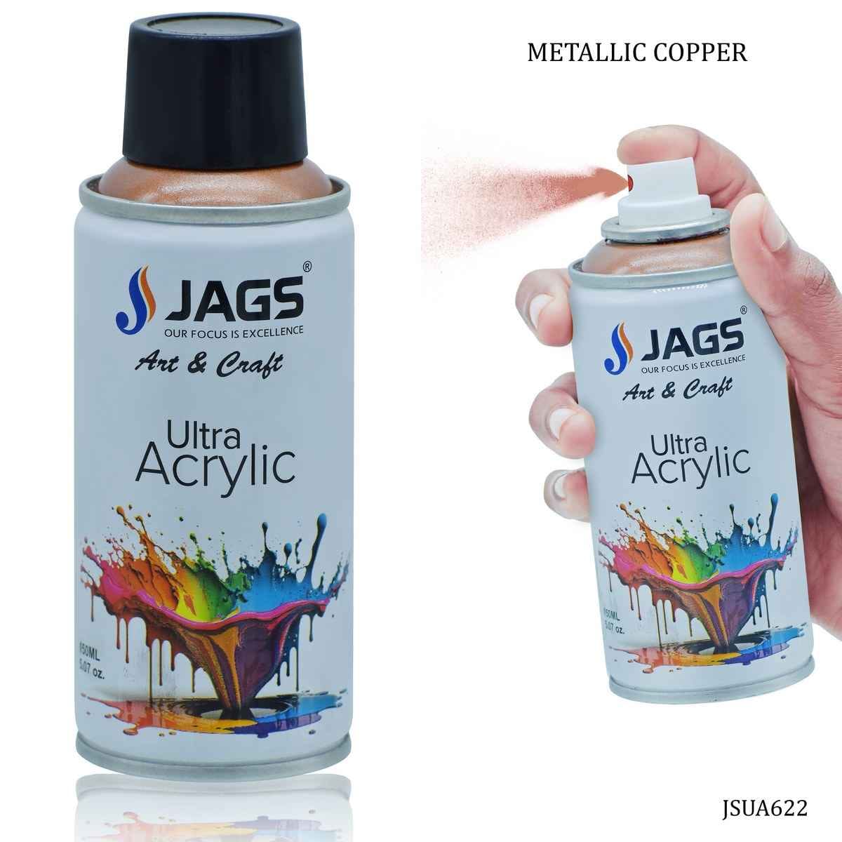 Jags Metalic Copper Paint Spray Ultra Acrylic 150ml JSUA622