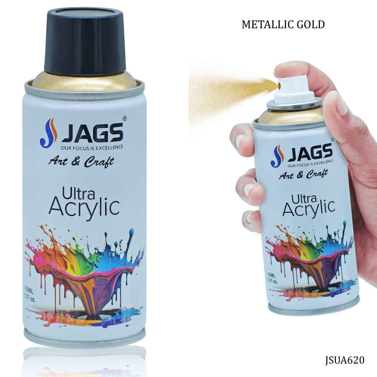 Jags Metalic Gold Paint Spray Ultra Acrylic 150ml JSUA620