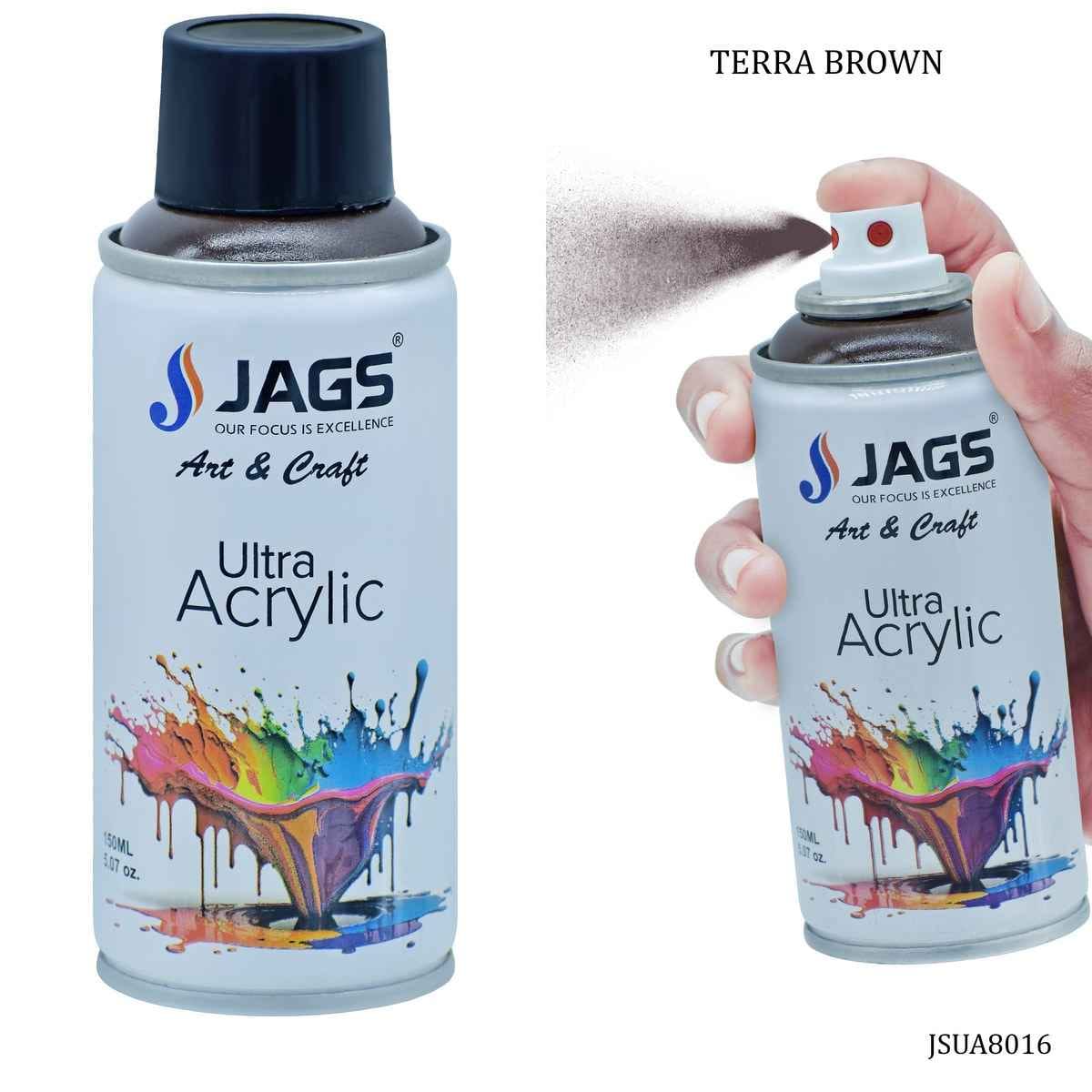 Jags Terra Brown Paint Spray Ultra Acrylic 150ml JSUA8016
