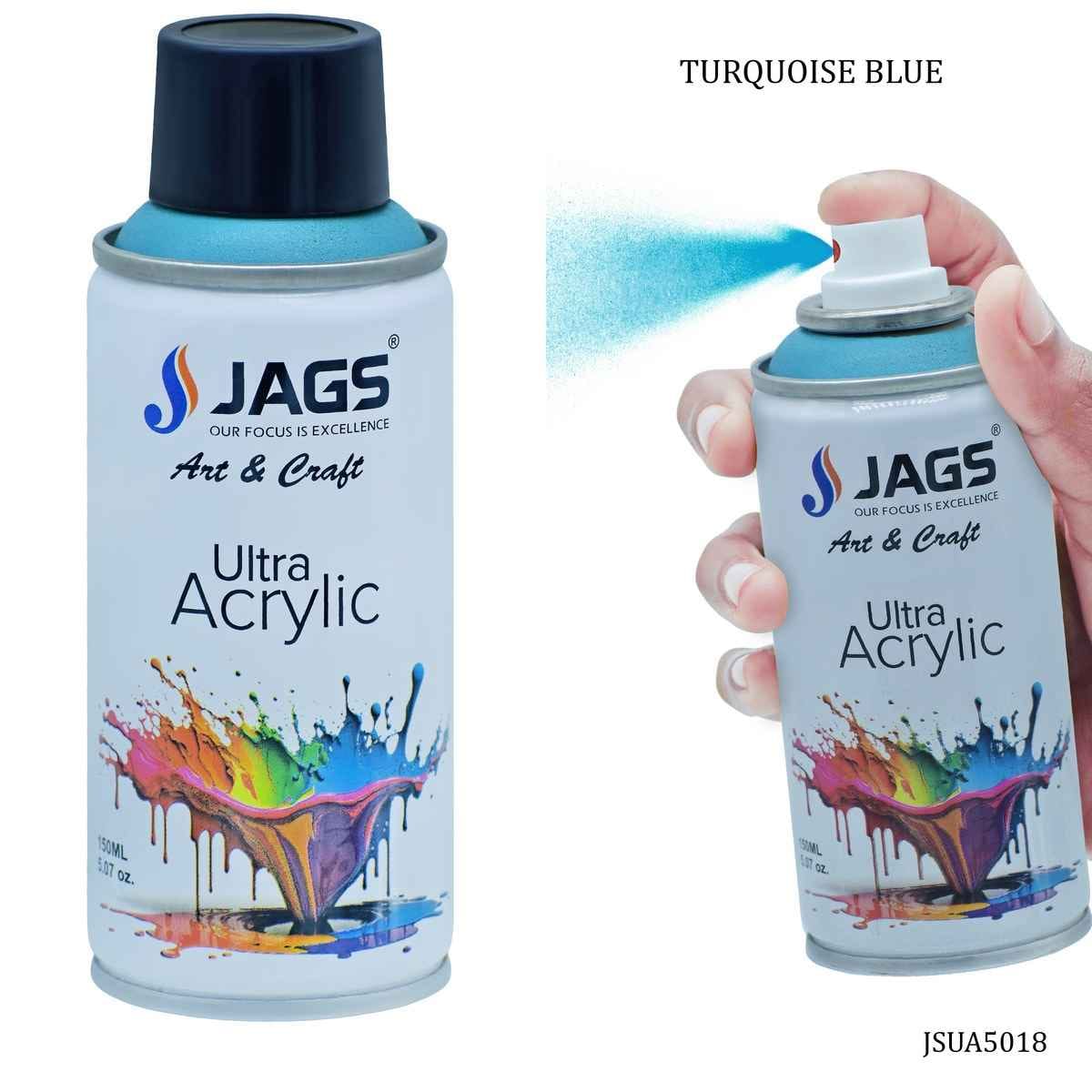 Jags Turquoise Blue Paint Spray Ultra Acrylic 150ml JSUA5018