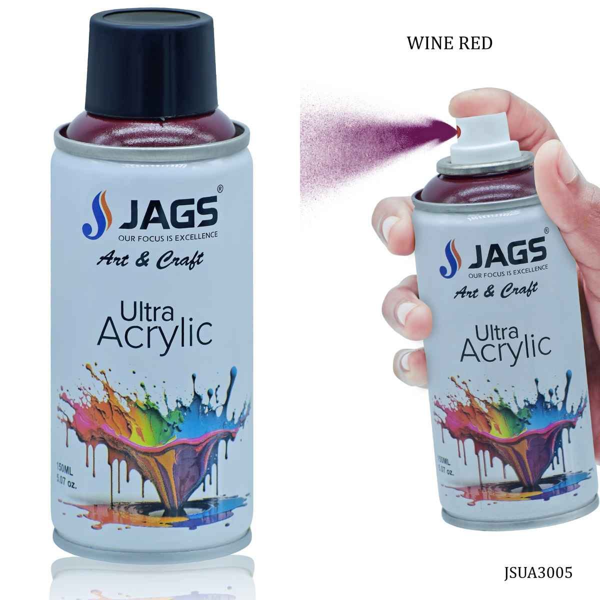 Jags Wine Red Paint Spray Ultra Acrylic 150ml JSUA3005
