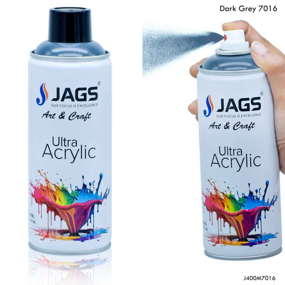 Jags Dark Grey Paint Spray Ultra Acrylic 400ml J400M7016