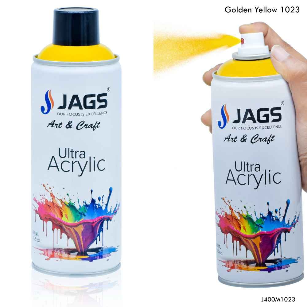 Jags Golden Yellow Paint Spray Ultra Acrylic 400ml J400M1023