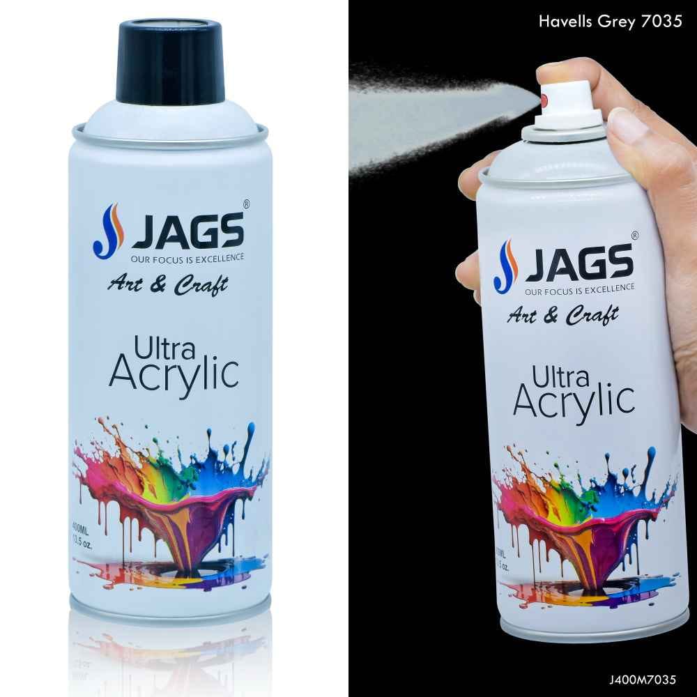 Jags Havells Grey Paint Spray Ultra Acrylic 400ml J400M7035