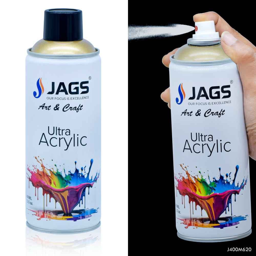 Jags Metalic Gold Paint Spray Ultra Acrylic 400ml J400M620